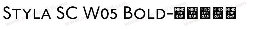 Styla SC W05 Bold字体转换